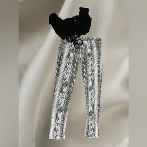 Beverly Hills Polo Club White and Black Snake-Print Jeans